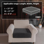 OHSIO Couch Cushion Covers for Sectional Sofa, Stretch Soft Sofa Slipcovers - Image 2