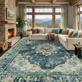 RELEANY Washable Area Rug, Large 10'x14', Water Repellent, Pet Friendly by RELEANY