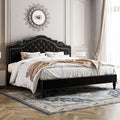 Allewie King Bed Frame with Adjustable Velvet Tiara Headboard, Upholstered by Allewie