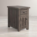 Jofran Madison County Pine Reclaimed Chairside End Table, Barnwood Brown - Image 11