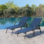 Crestlive Products Outdoor Chaise Lounge Chair, 5-Position Pool Lounge Chairs by CrestliveProducts