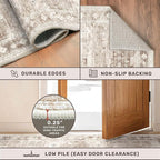 Washable 3x12 Long Runner Rug for Hallway, Boho Waterproof Large Kitchen Floor - Image 4