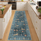DUKINO 2.6x8 Rug for Hallway, Washable Kitchen Runner Rug Non Slip, Stain - Image 5