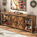 Farmhouse TV Stand for 80 Inch TV - Image 7