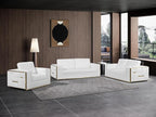 Blackjack Furniture Catania Modern Top Grain Italian Leather Sofa Set - Image 2