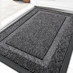 OLANLY Front Door Mat Outside 59x34, All-Season Heavy-Duty Rubber Doormat | by OLANLY