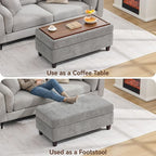 45 Inch Large Storage Ottoman Bench - Image 4
