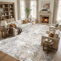 UERMEI 12x14 Area Rug Living Room Rugs Extra Large Brown Grey Carpet | Washable by UERMEI