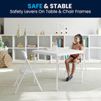 Flash Furniture Mindy Kids 3-Piece Folding Table and Chairs Set - Image 10