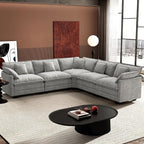 Ihanherry 114" V-Shaped Modern Sofa Modular Sectional Cloud Couch by iHanHerry