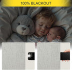 Pitalk 54 Inch Curtains 2 Panel Set 100% Blackout Linen Textured Room Darkening - Image 4