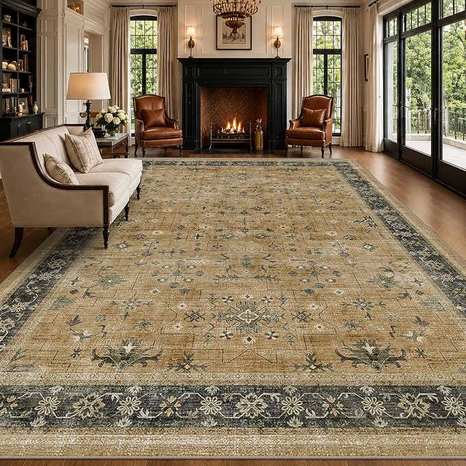 Boho Earth Tone 7x10 Living Room Rug - Image 8