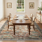 5x7 Area Rugs, Vintage Retro Soft Washable Rug, Non-Slip Low Pile Rugs - Image 3