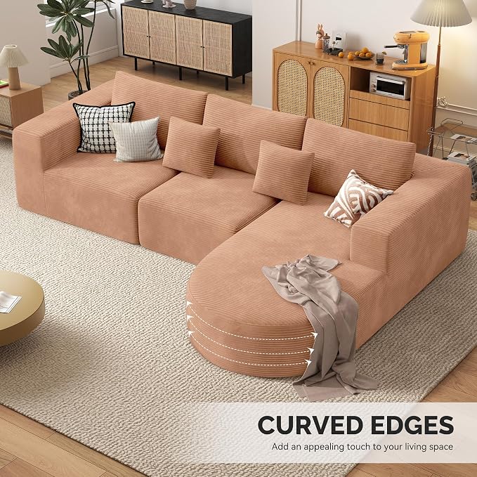 Boneless Couches for Living Room, Cloud Sectional Couch - Image 6