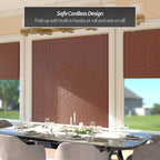 Red Lantern Bamboo Cordless Window Shade - Image 3