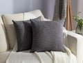 Stellhome Burlap Throw Pillow Covers Square Solid Decorative Farmhouse Linen by Stellhome
