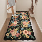 DUKINO 2x5 Washable Runner Rug, Floral Non Slip Rug - Image 4