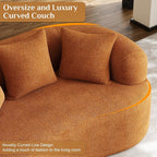 68.5" Loveseat Sofa for Living Room, Modern Luxury Plush Chenille Extra Deep - Image 6