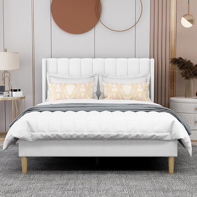 AGARTT Upholstered Platform Bed Frame Full Size - Image 3