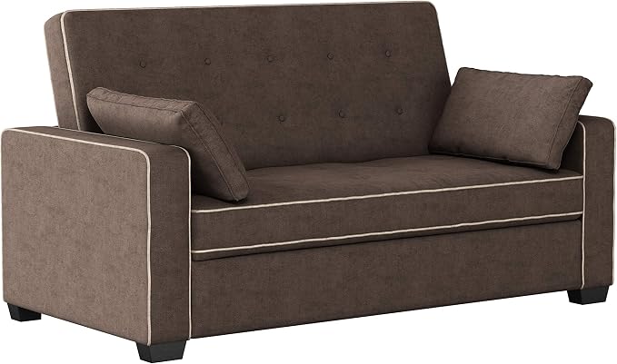 Serta Ainsley 72.6" Convertible Sleeper Sofa, Queen Size, Dreamcoil Comfort - Image 7