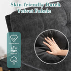 Shintenchi Futon Sofa Bed, Foldable Small Velvet Couch Bed - Image 4