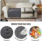 Genina Waterproof Couch Cover, Washable Anti-Slip 67 inch Sofa Covers - Image 4