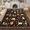 DUKINO 8x10 Area Rug, Washable Dog Rugs by DUKINO