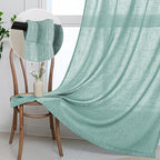 MYSKY HOME Turquoise Living Room Curtains by MYSKYHOME