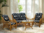 Malibu Lounge Loveseat Sofa Natural Rattan Wicker Handmade Design, Colonial - Image 4