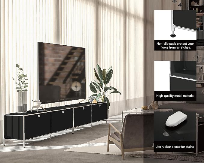 Metal Low Board Storage Cabinet - Image 5