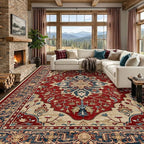 RELEANY Washable Area Rug, Large 10'x14', Water Repellent, Pet Friendly by RELEANY