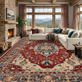 RELEANY Washable Area Rug, Large 9'x12', Water Repellent, Pet Friendly by RELEANY