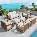 SUNSHINE VALLEY 7 Pieces Patio Furniture Set, Outdoor Wicker Conversation Set by SUNSHINEVALLEY