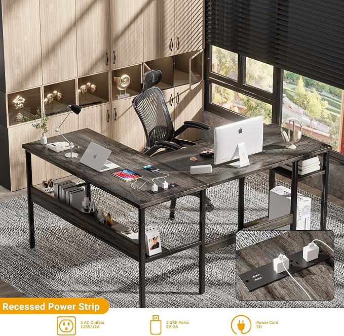 Unikito Reversible L Shaped Desk - Image 4