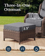 HILLGA Luxury High Back Patio Furniture Set - Image 8