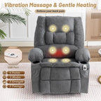 Oversized Swivel Rocker Recliner Chair - Image 3