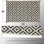 SAND MINE Reversible Mats, Plastic Straw Rug, Modern Area Rug, Large Floor Mat - Image 2