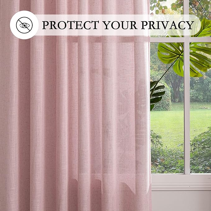 MYSKY HOME Extra Long Country Curtains - Image 5