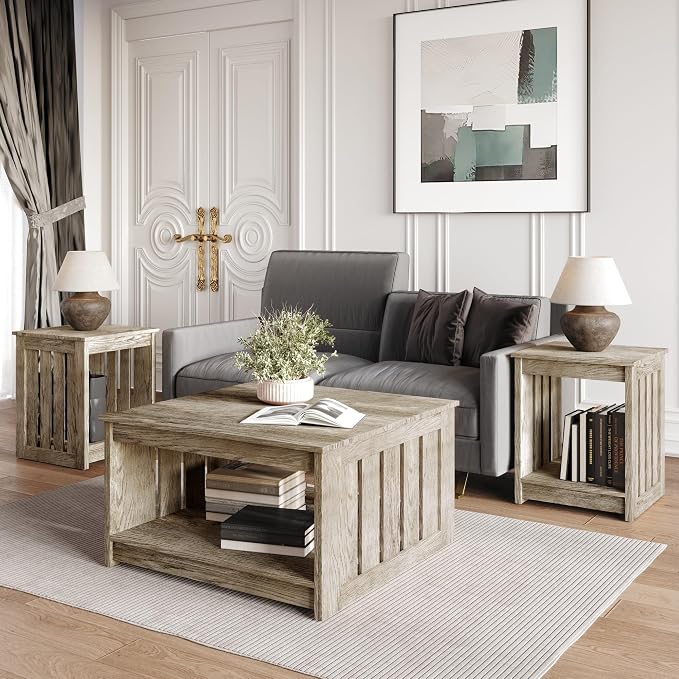 HOME DESIGN Nashua 3 Piece Coffee Table Set - Image 3