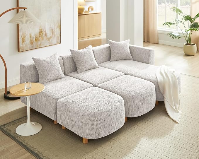 VANOMi 109.84" Modular Sectional Sofa - Image 8