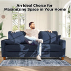 Kidirect 70in Corduroy Couch, Sofa No Tool Assembly, Comfy Couches - Image 6