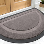 OLANLY Half Circle Front Door Mat Outside 33x21 All-Season Rubber Doormat | by OLANLY