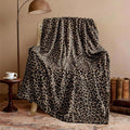 Edenleaf Leopard Print Blanket Fleece Throw by Edenleaf
