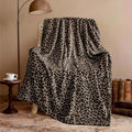Edenleaf Leopard Print Blanket Fleece Throw by Edenleaf