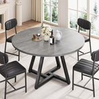 Jocoevol Round Kitchen Dining Room Table Circle Dining Dinner Table - Image 2