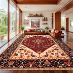 SERISSA 9x12 Washable Non Slip Boho Area Rug by SERISSAHomeDecorCollection