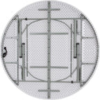 Flash Furniture Stonewall 6' Round Plastic Folding Event Table - Image 6