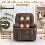 Rocker Recliner Chair with Massage and Heat, Nursery Rocking Chairs - Image 3