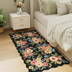 DUKINO 2x4 Rug for Entryway, Floral Washable Kitchen Rugs Non Slip, Low Pile - Image 6