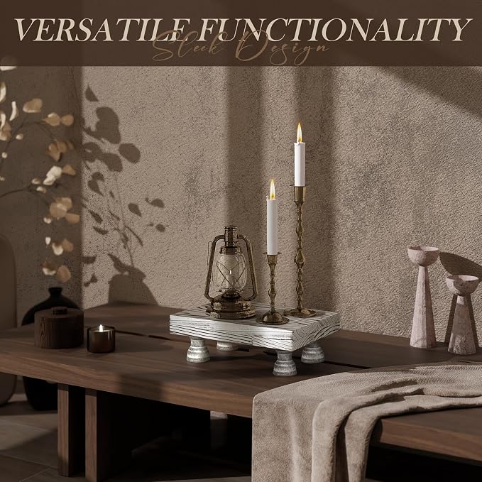 EOSAHR Boho Fir Wood Risers for Decor for Small Vanity - Image 3